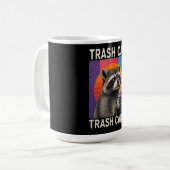 Lustiger Waschbär-Design mit dem witzigen Spruch „ Kaffeetasse (Vorderseite Links)