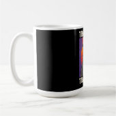 Lustiger Waschbär-Design mit dem witzigen Spruch „ Kaffeetasse (Links)
