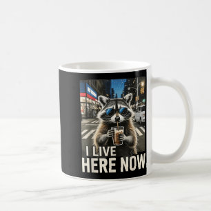 Lustiger Waschbär-Eiskaffee Lebe Hier Stadtmüll Kaffeetasse