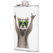 Lustiger Waschbär Flachmann (Links)