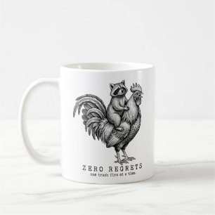 Lustiger Waschbär Hahn Becher Sarkastisches Gesche Kaffeetasse