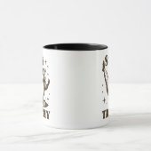 Lustiger Waschbär Humor Bleib Schmutzig Tasse (Zentrum)