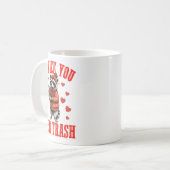 Lustiger Waschbär, ich würde dich über den Müll am Kaffeetasse (Vorderseite Links)