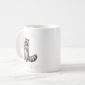 Lustiger Waschbär, ich würde dich über den Müll am Kaffeetasse (Vorderseite Links)