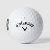 Lustiger Waschbär-Introvertierten-Humor Golfball (Logo)