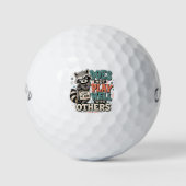 Lustiger Waschbär-Introvertierten-Humor Golfball (Vorderseite)