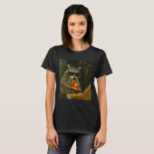 Lustiger Waschbär isst Zza Tier Meme  T-Shirt (Vorne ganz)