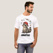 Lustiger Waschbär Jimothy T-Shirt (Vorne ganz)