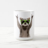 Lustiger Waschbär Kaffeetasse (Mittel)
