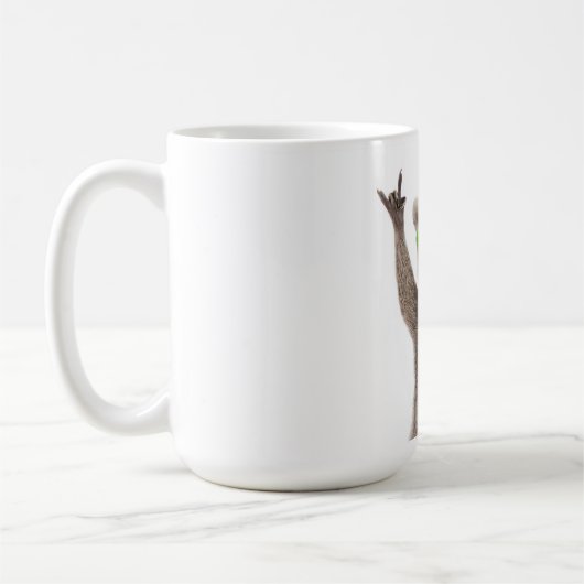 Lustiger Waschbär Kaffeetasse (Links)