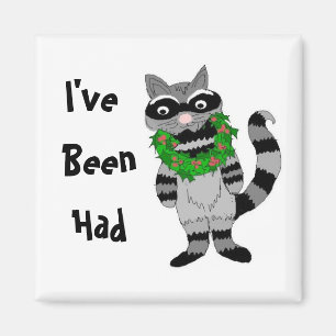 Lustiger Waschbär Magnet