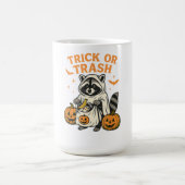 Lustiger Waschbär-Scherz oder Müll Halloween Kaffeetasse (Mittel)