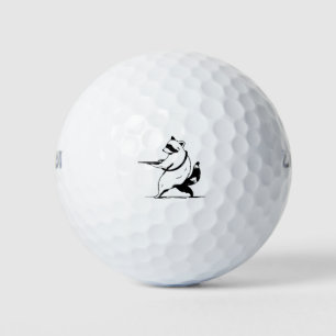 Lustiger Waschbär Schütze Golfball