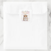 Lustiger Waschbär-Trash-Panda-Squad-Meme-Design Quadratischer Aufkleber (Tasche)