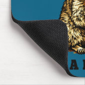 Lustiger Waschbär trinkt Eiskaffee Meme sarkastisc Mousepad (Ecke)
