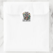 Lustiger Waschbär-Überlebensmodus aktiv Sticker - (Tasche)