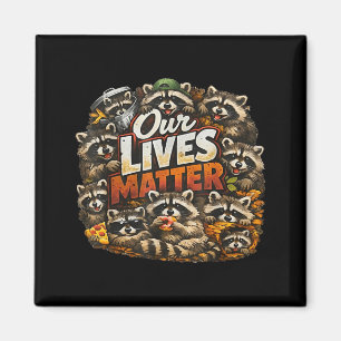 Lustiger Waschbär Unser Live Magnet
