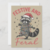 Lustiger Waschbär Weihnachten Wilde Meme Weihnacht (Vorderseite)