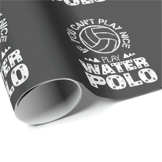 Lustiger Wasser-Polo-T - Shirt für Geschenkpapier (Rolleneckpunkt)
