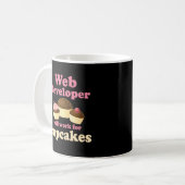 Lustiger Web-Entwickler Kaffeetasse (Vorderseite Links)