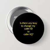 Lustiger Wechsel von ID zu IQ-Witz Button (Vorne & Hinten)