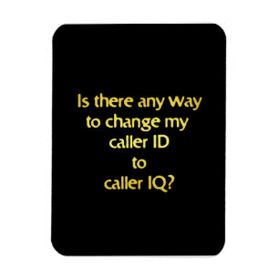 Lustiger Wechsel von ID zu IQ-Witz Magnet