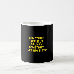 Lustiger Weck-Humor Grumpy Mornings für ihn Kaffeetasse