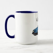 Lustiger Wee-Woo-Auto-Cartoon-Becher Tasse (Links)