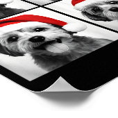 Lustiger Weihnachten Morkie Santa Hunde Liebhaber  Poster (Ecke)