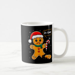 Lustiger Weihnachten Oh Snap Lebkuchenmann Cookie Kaffeetasse