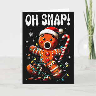 Lustiger Weihnachten Oh Snap Lebkuchenmann Weihnac Karte