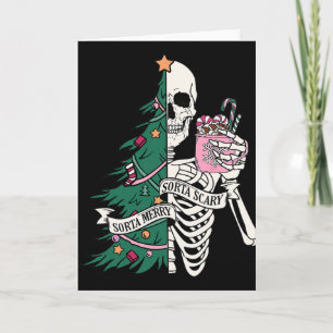 Lustiger Weihnachten Sorta Fröhlich Sorta Gruselig Karte
