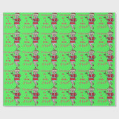 Lustiger WeihnachtenBah Humbug Sankt im Widerstand Geschenkpapier (Flach)