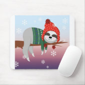 Lustiger Weihnachtfaultier Mousepad (Mit Mouse)