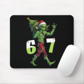 Lustiger Weihnachts-Alien-Sechs-Sieben-Meme 67 Wei Mousepad (Mit Mouse)