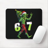 Lustiger Weihnachts-Alien-Sechs-Sieben-Meme 67 Wei Mousepad (Mit Mouse)