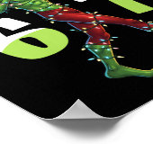 Lustiger Weihnachts-Alien-Sechs-Sieben-Meme 67 Wei Poster (Ecke)