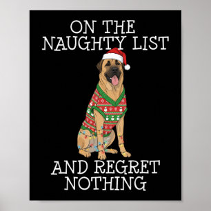 Lustiger Weihnachts-Anatolischer-Hirtenhund Unarti Poster