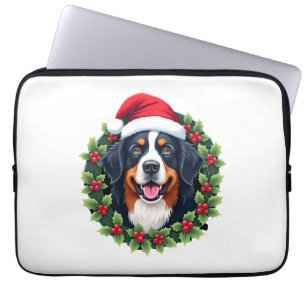 Lustiger Weihnachts-Bernersennen-Hund Tank Top Laptopschutzhülle
