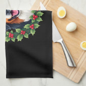 Lustiger Weihnachts-Bernese-Mountain-Dog-Tank-Top Geschirrtuch (Viertel Falte)