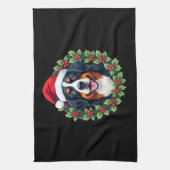 Lustiger Weihnachts-Bernese-Mountain-Dog-Tank-Top Geschirrtuch (Vertikal)