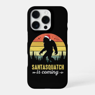 Lustiger Weihnachts-Bigfoot mit Santa-Hut iPhone 16 Pro Hülle
