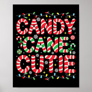 Lustiger Weihnachts-Candy-Cane-Liebhaber-Crew Xmas Poster
