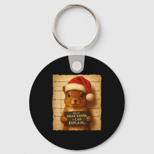 Lustiger Weihnachts-Eichhörnchen - Süßes Eichhörnc Schlüsselanhänger