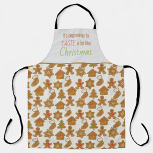 Lustiger Weihnachts-Gingerbread-Keks Schürze