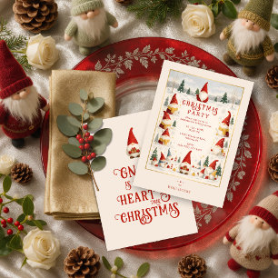 Lustiger Weihnachts-Gnom-Partei TMF26 Einladung