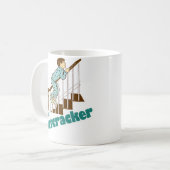 Lustiger Weihnachts Nussknacker Kaffeetasse (Vorderseite Links)
