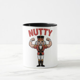 Lustiger Weihnachts-Nussknacker Natürlich Fit Tasse