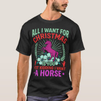 Lustiger Weihnachts Pferd Einhorn Liebhaber