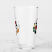 Lustiger Weihnachts-Pinguin-Glas Glas (Links)